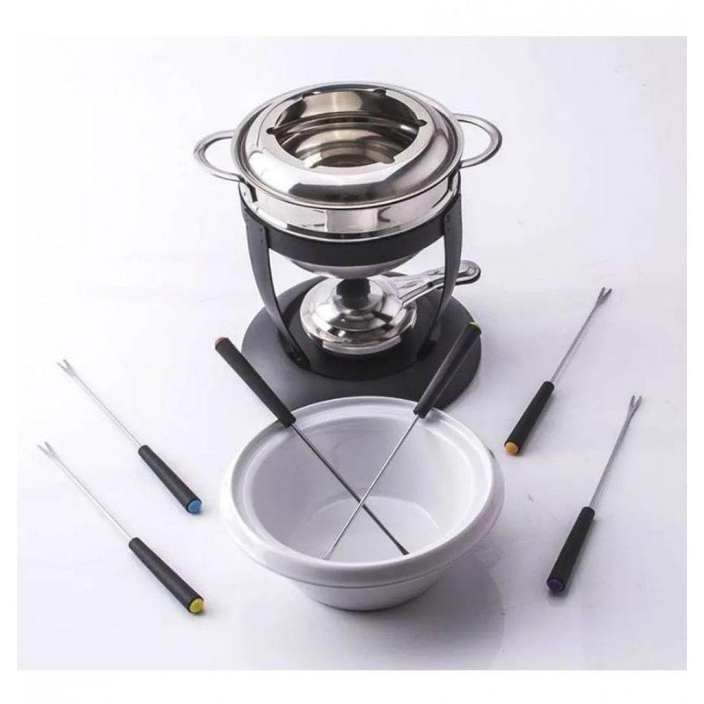 Fondue Inox e Cerâmica 11 Peças 1,5 Litros 2 em 1 - 5