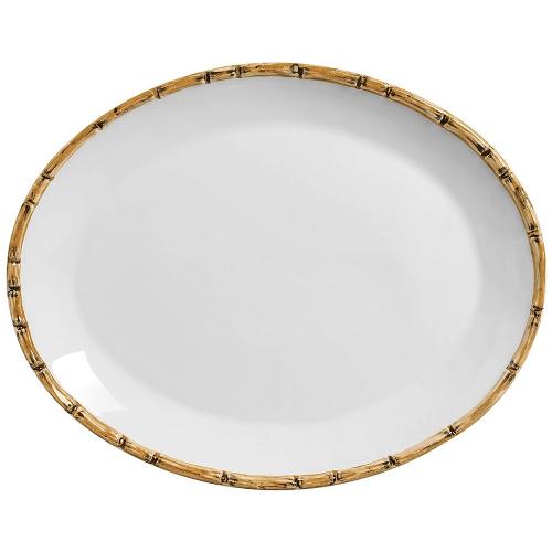 Travessa Bambu em Cerâmica 37cm Scalla