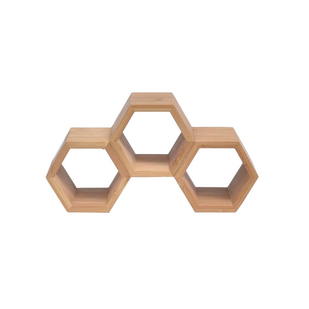 Suporte para Vinho Bamboo 15,8x9x30,2cm Kenya - 1