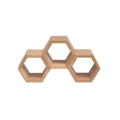 Suporte para Vinho Bamboo 15,8x9x30,2cm Kenya