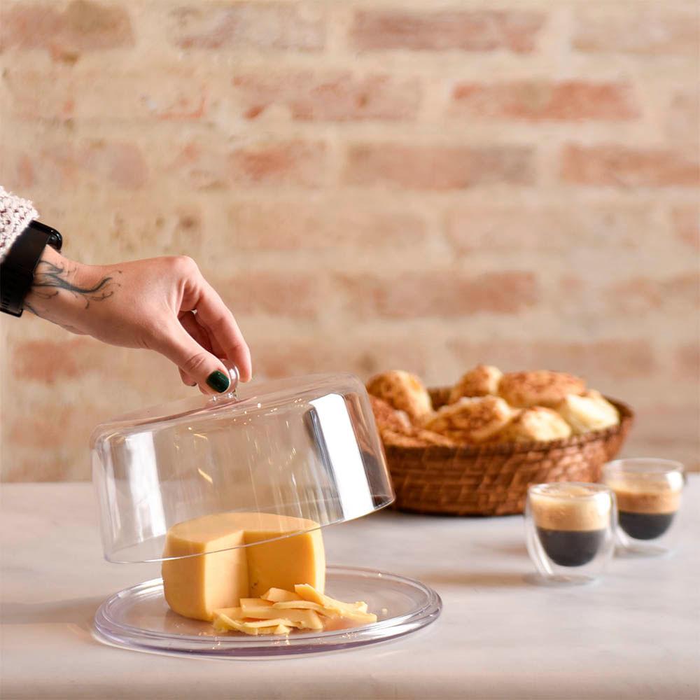 Prato para Queijo em Acrílico 23cm Kenya - 4