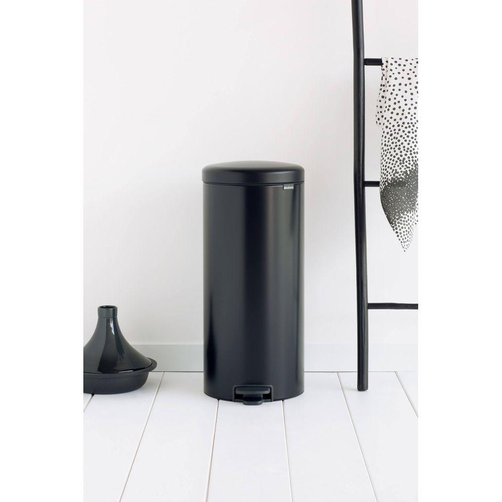 Lixeira New Icon em Aço 30 Litros Brabantia Preto - 3