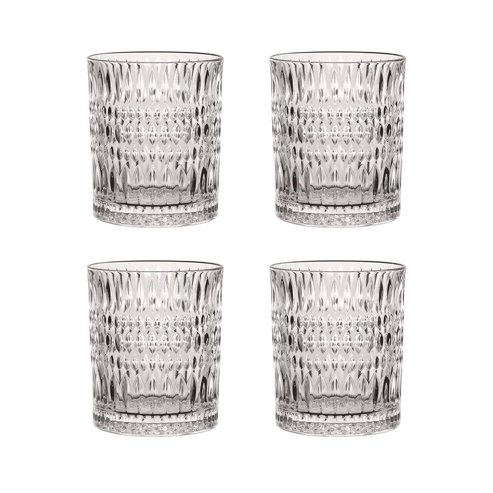4 Copos Baixos Ethno em Vidro Cristal 294ml Nachtmann - 1