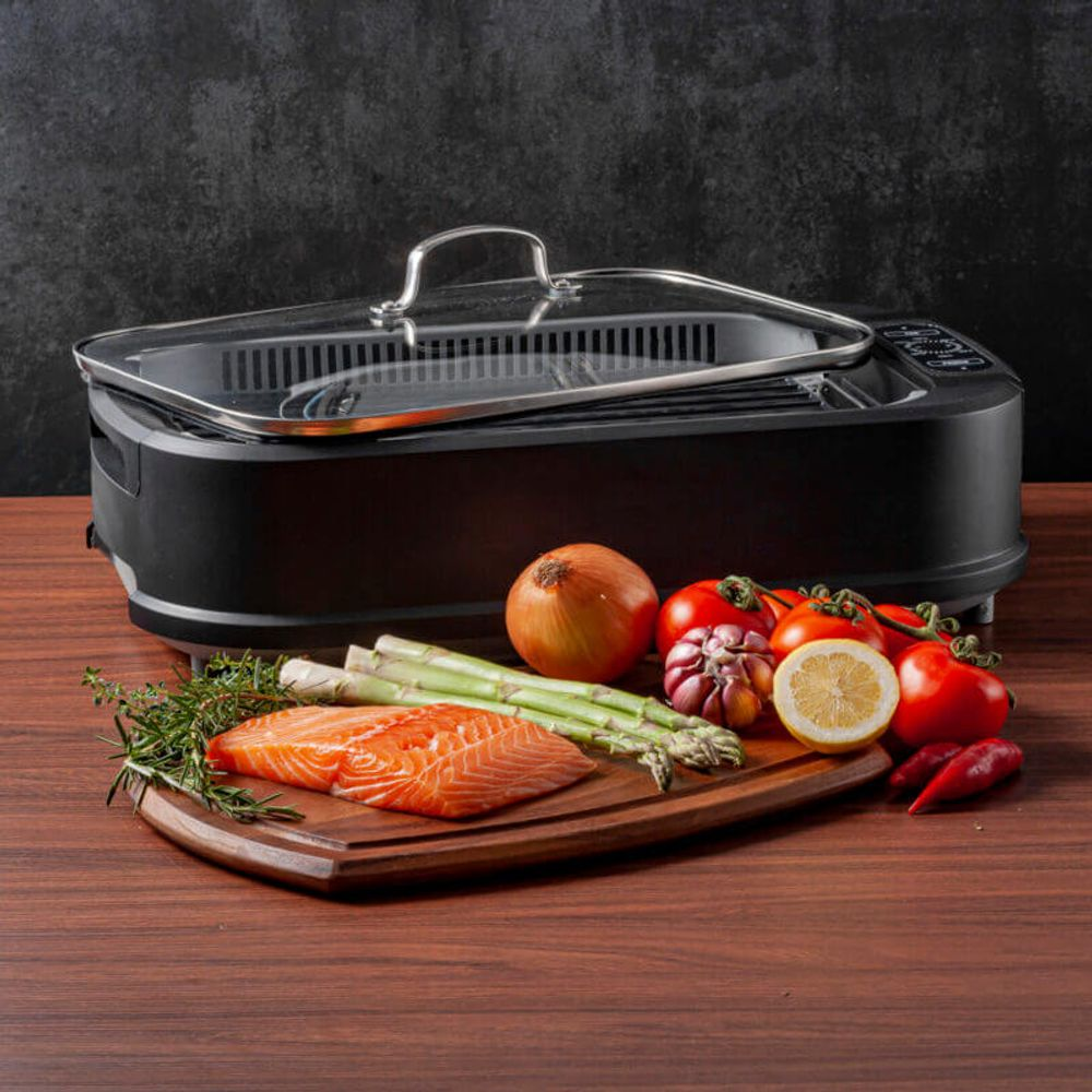 Grill e Churrasqueira Elétrica Portátil Smokeless 220V Carl Schmidt Sohn - 4