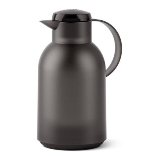Garrafa Térmica de 1,5 Litros Quick Press Samba Emsa Preta