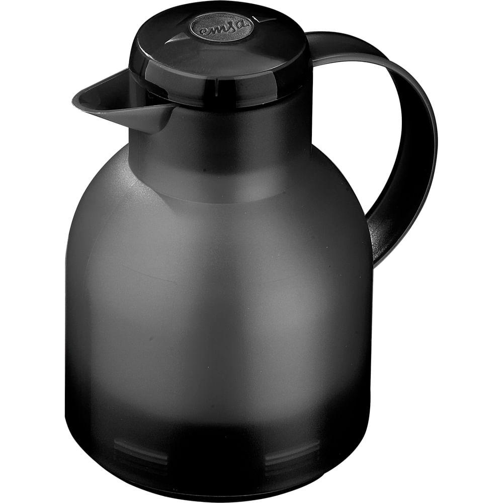 Garrafa Térmica de 1 Litro Quick Press Samba Emsa Preta - 1