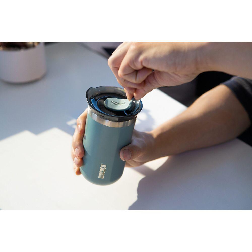 Copo Térmico Octaroma Lungo em Aço Inox 300ml Wacaco Azul - 5