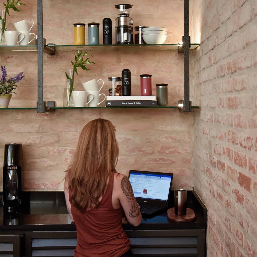 Copo Térmico Octaroma Lungo em Aço Inox 300ml Wacaco Azul - 7