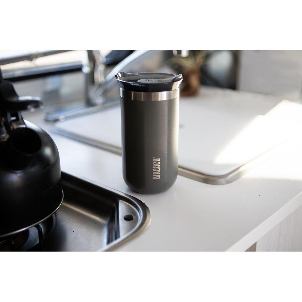 Copo Térmico Octaroma Lungo em Aço Inox 300ml Wacaco Cinza - 5
