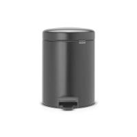 Lixeira em Aço 5 Litros New Icon Brabantia Preta - 1