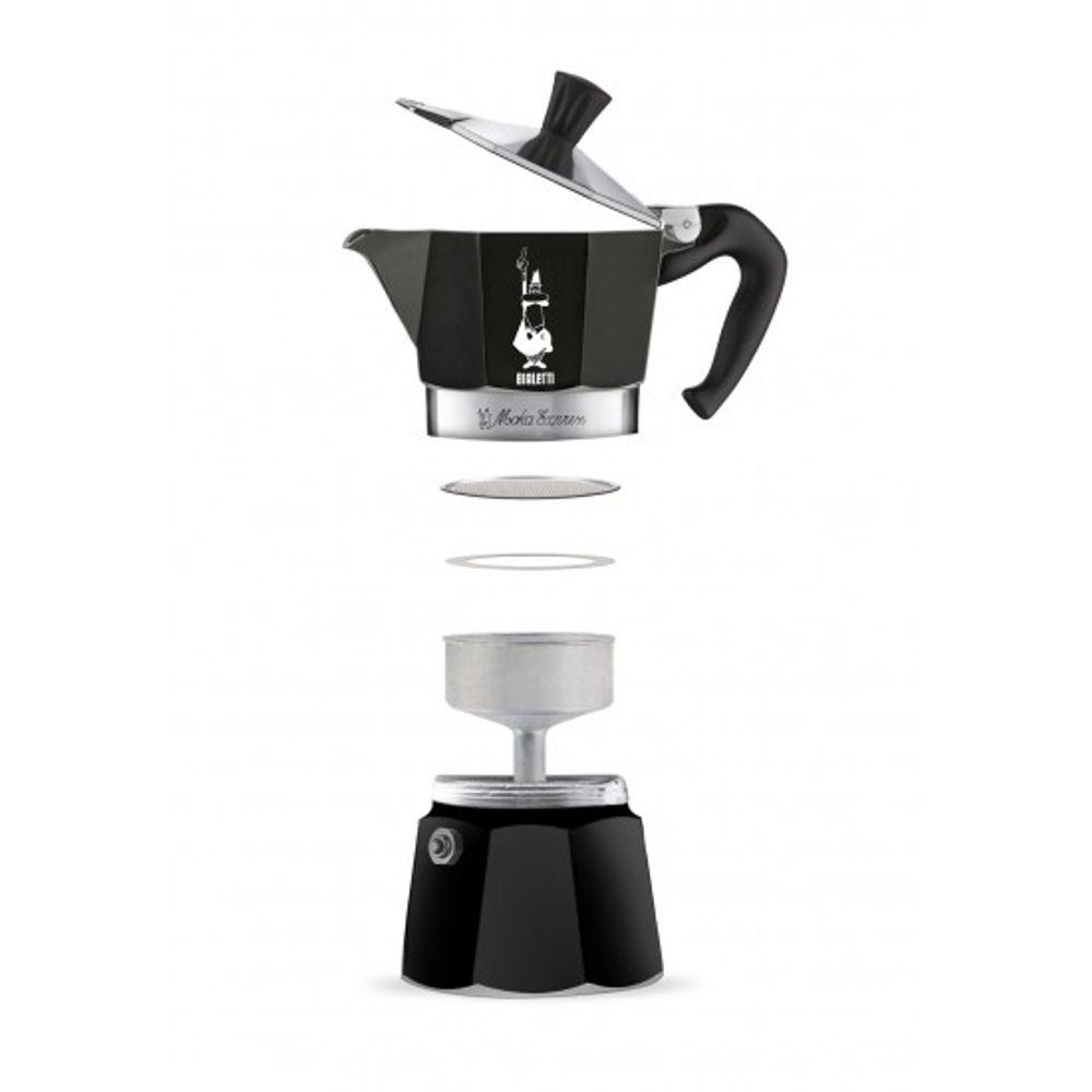 Cafeteira Moka Espresso 3 Xícaras 130ml Bialetti Preta - 2