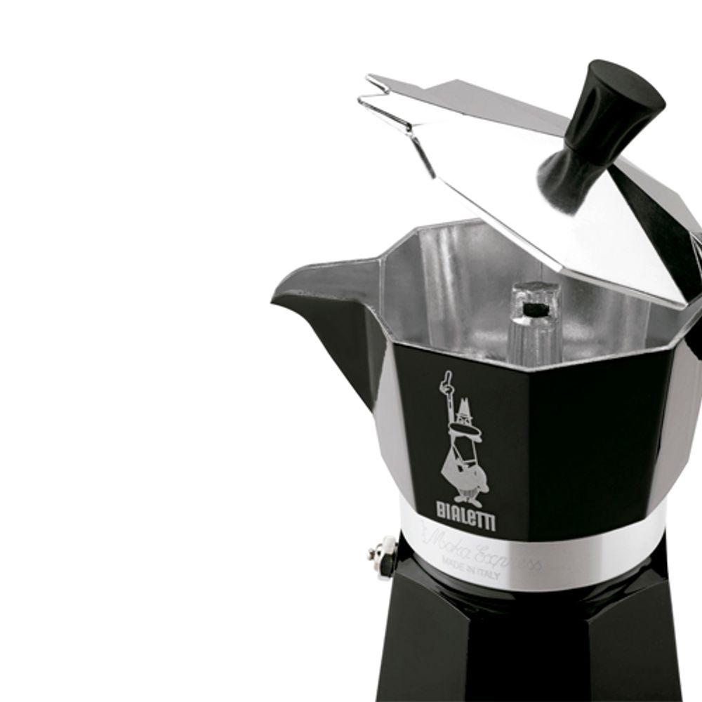 Cafeteira Moka Espresso 3 Xícaras 130ml Bialetti Preta - 4