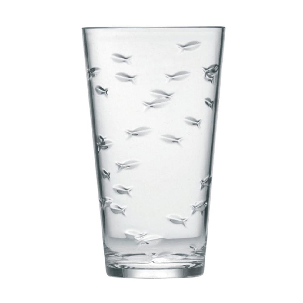 Copo Alto 560ml em Acrílico Peixe 3D Kenya - 1