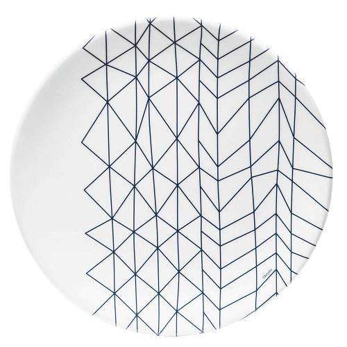 Prato de Sobremesa Spidy em Melamina 22,9cm Kenya Branco