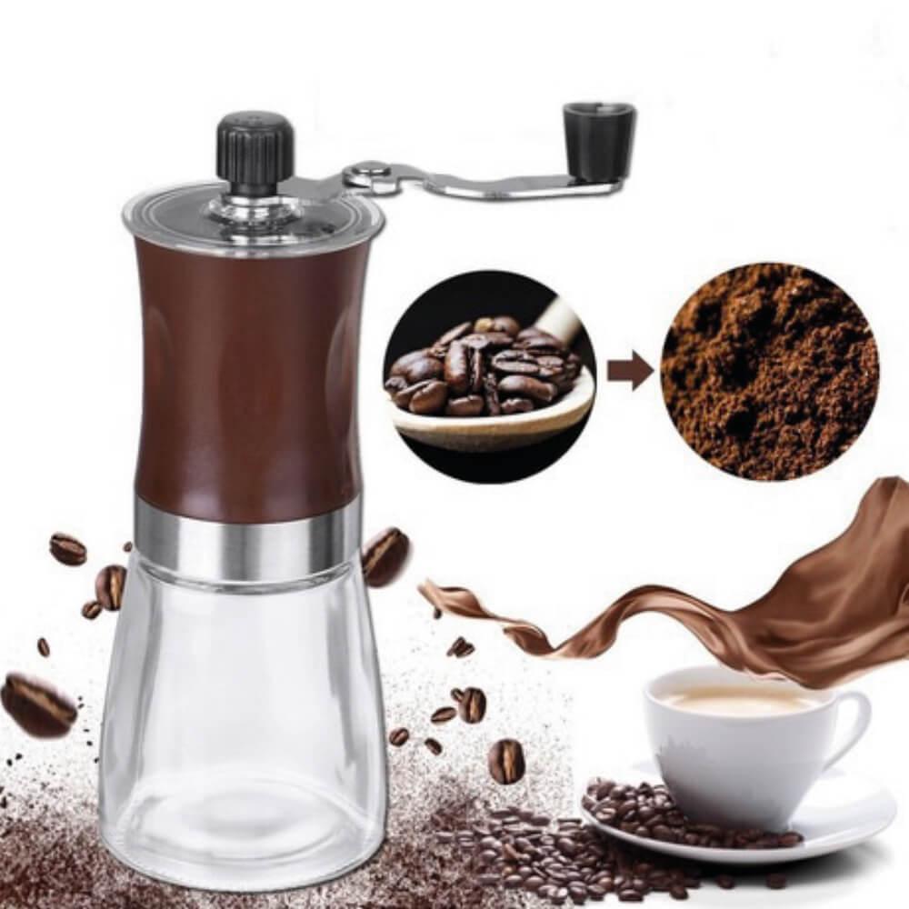 Moedor de Café Manual em Vidro e Inox 18x7x12cm Mimo Style - 3