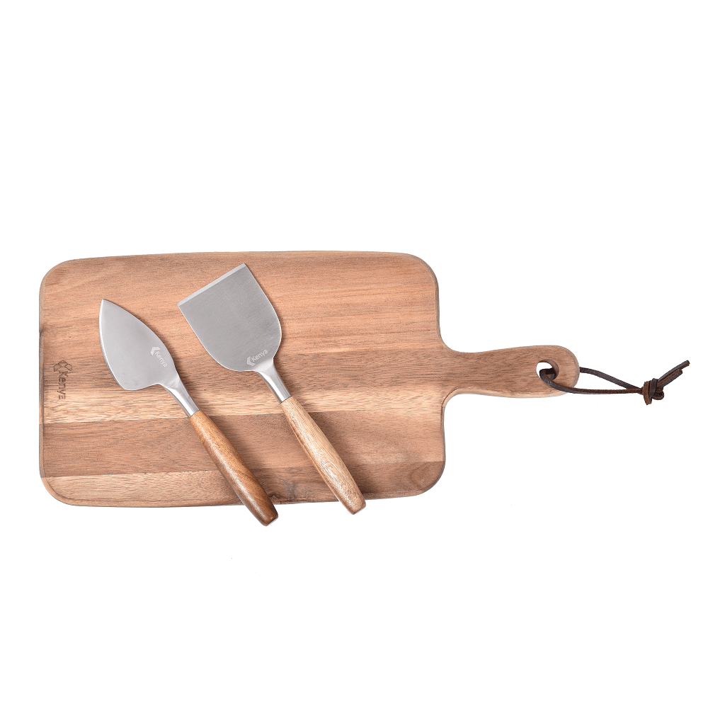 Kit para Queijo em Madeira 16,8x35,5cm Kenya - 1