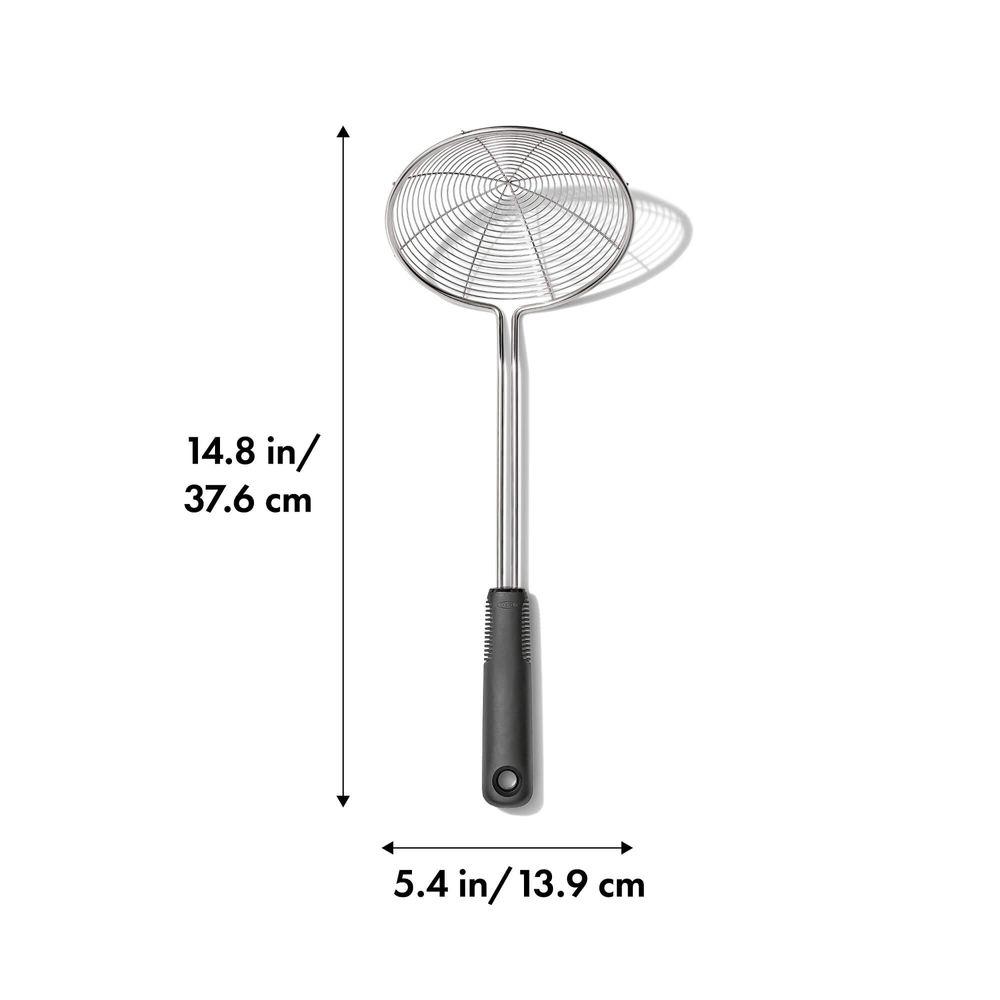 Escumadeira com Cabo em Aço Inox Antiderrapante 37,6cm OXO - 3