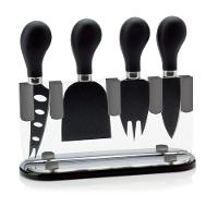 Conjunto de 4 Facas para Queijo Kenya Preto - 1