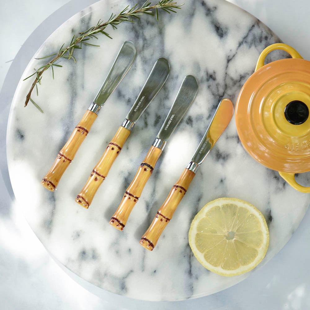 Conjunto de 4 Espátulas para Patê em Aço Inox Bamboo Kenya - 2