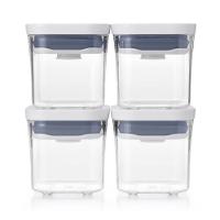 Conjunto com 4 Potes Quadrados Pop 2.0 OXO - 1