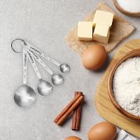 Conjunto com 4 Colheres Medidoras em Inox Cuisinart