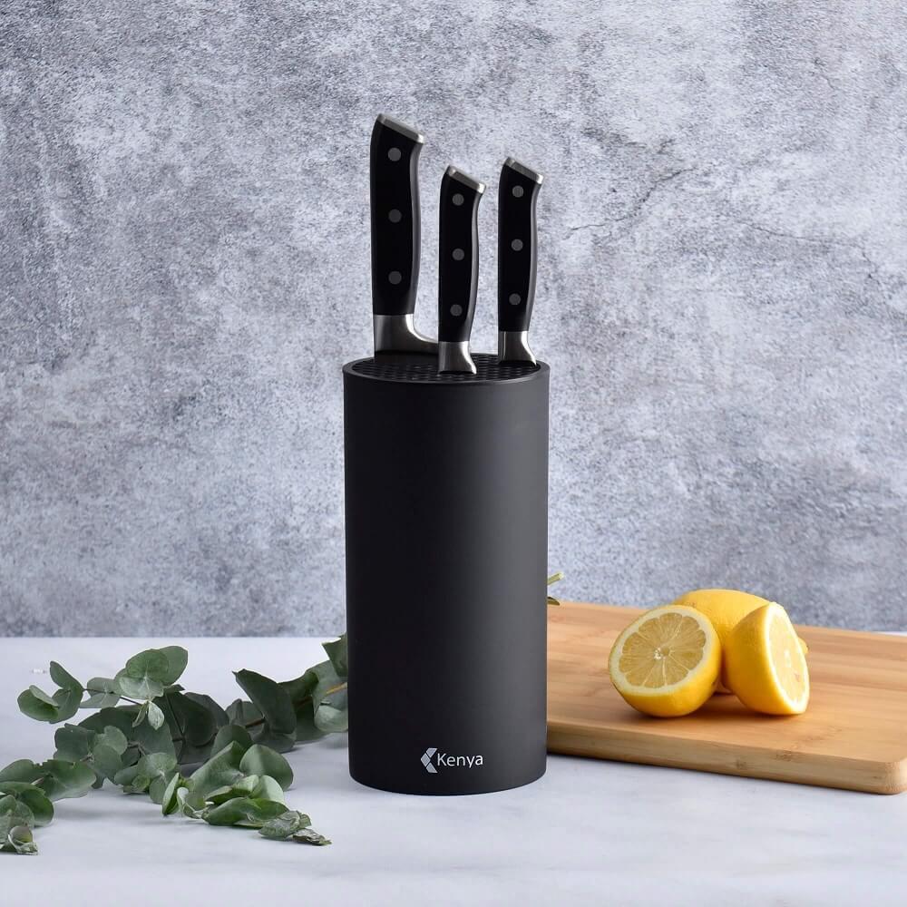 Bloco de Facas 22,7x11,2cm Kenya Preto - 4
