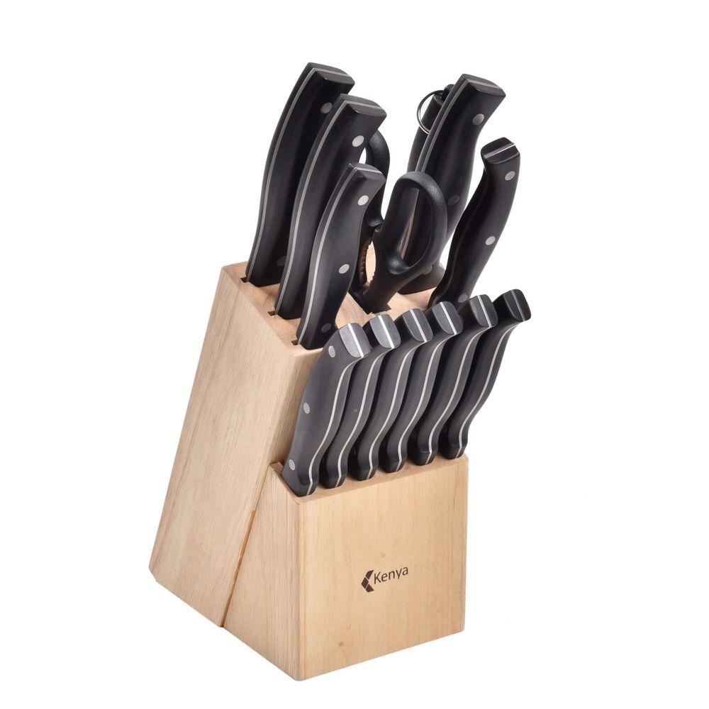 Bloco de Facas 14 Peças Aço Inox Kenya - 1
