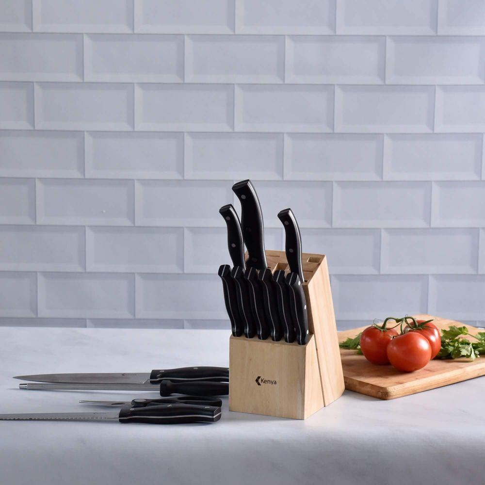 Bloco de Facas 14 Peças Aço Inox Kenya - 7