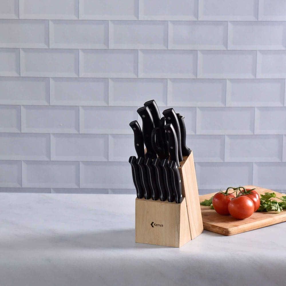 Bloco de Facas 14 Peças Aço Inox Kenya - 8
