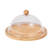 Bandeja para Queijo com Tampa em Bambu 23x14,5cm Kenya - 1