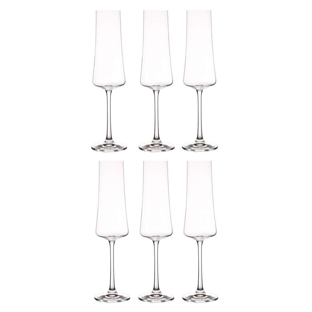 6 Taças para Champanhe Xtra em Cristal 210ml Bohemia - 1