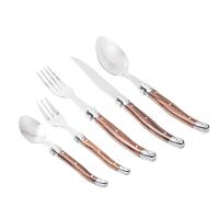 Faqueiro 30 Peças em Inox Laguiole Kenya Marrom - 1