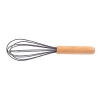 Kit com 7 Utensílios em Madeira e Silicone Kenya Cinza - 7