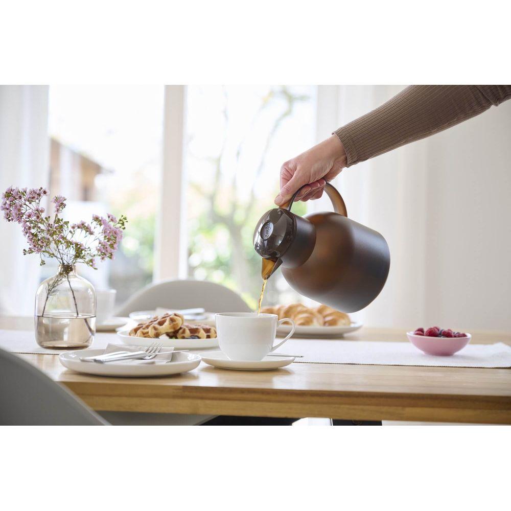 Garrafa Térmica 1 Litro Quick Press Samba Emsa Marrom - 6