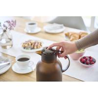 Garrafa Térmica 1 Litro Quick Press Samba Emsa Marrom