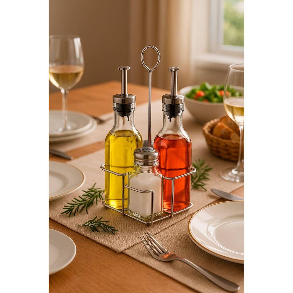 Galheteiro com 5 Peças em Inox Kenya - 2