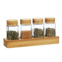 Porta Condimentos com 5 Peças em Bambu Kenya - 1