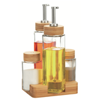 Galheteiro em Bambu com 5 Peças Kenya - 2