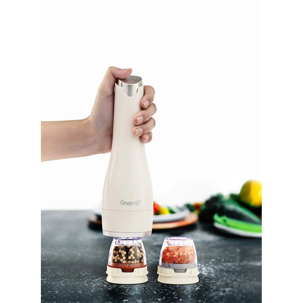 Moedor Elétrico com 2 Recipientes Muse Finamill Creme - 4