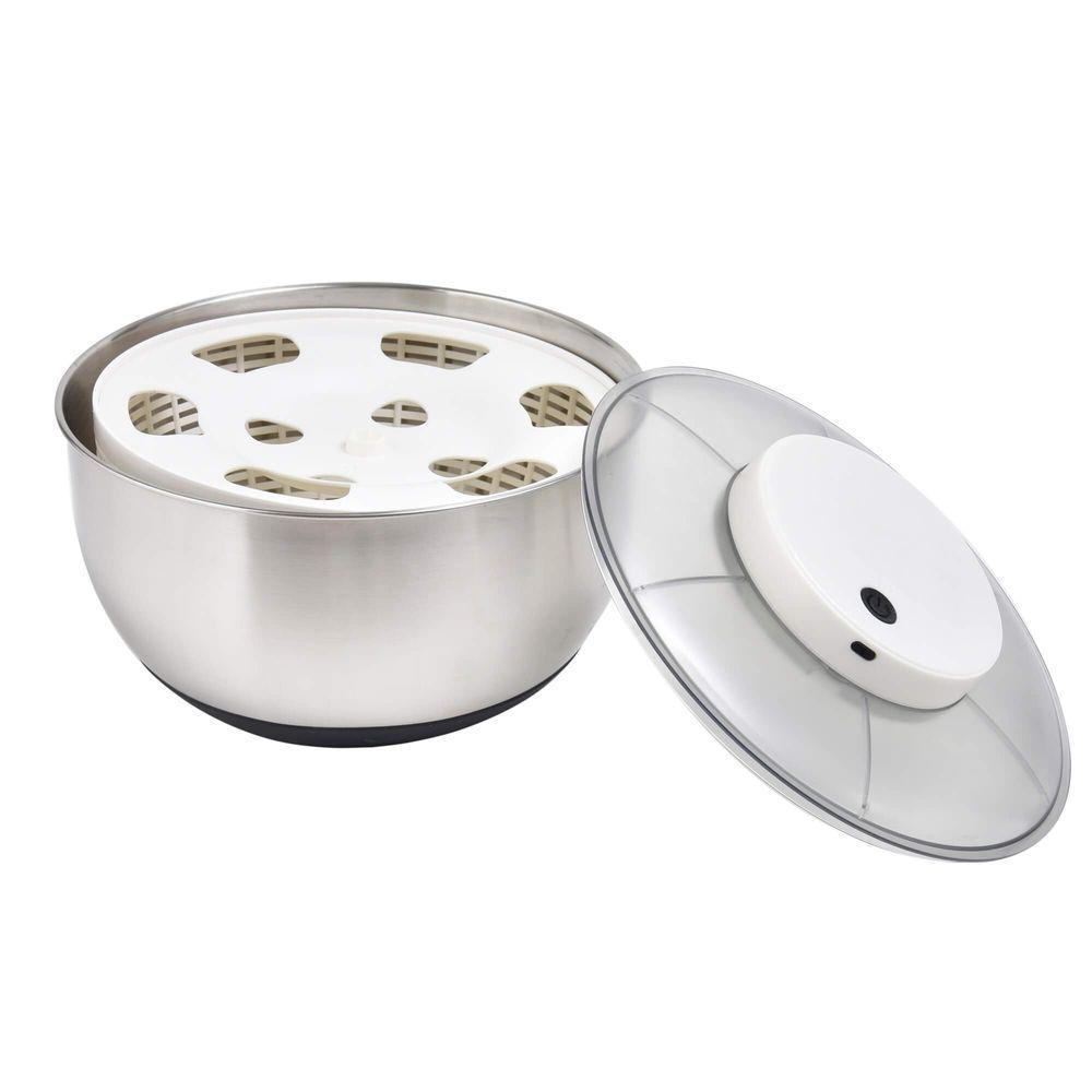 Lava e Seca Saladas Recarregável em Aço Inox Kenya - 2