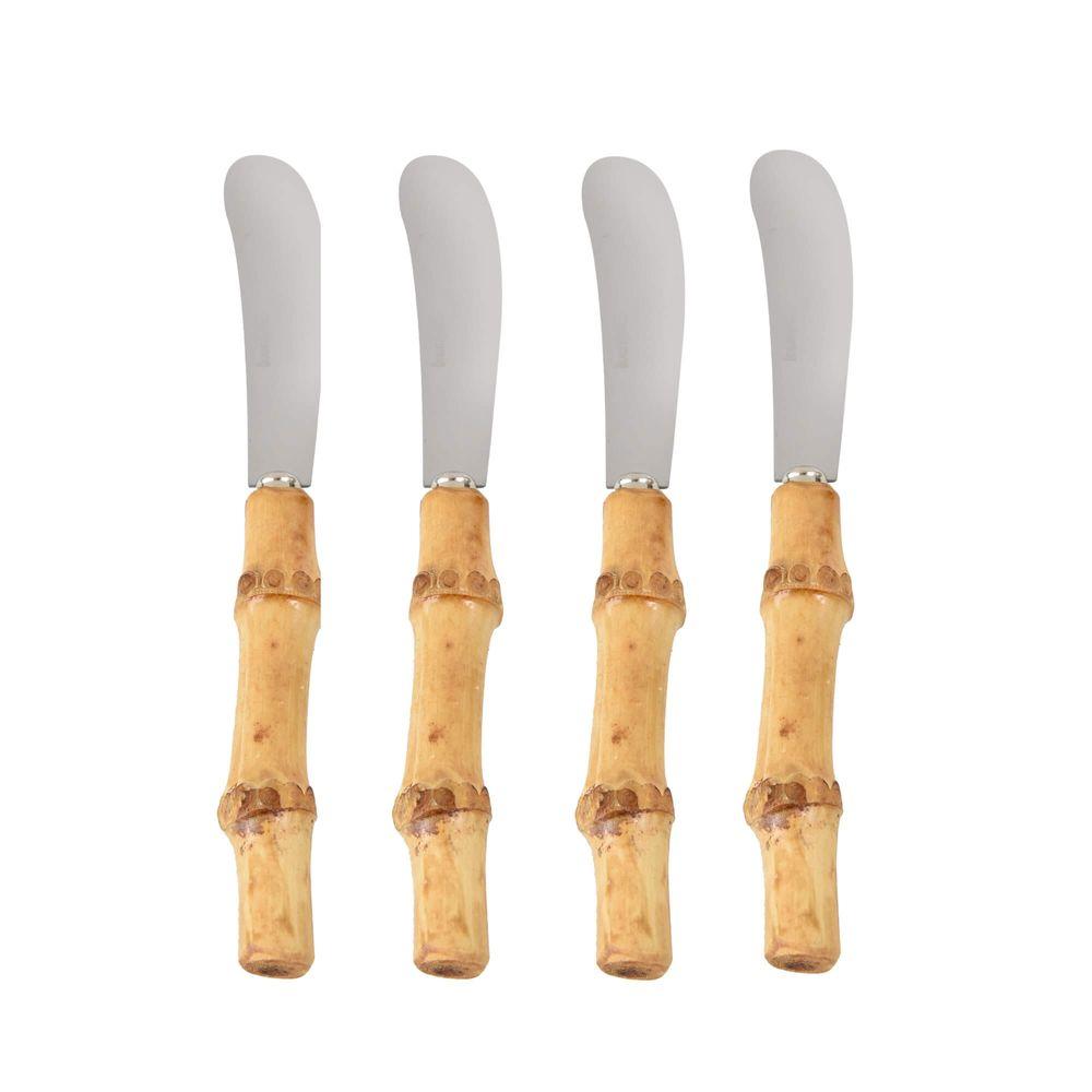 4 Espátulas para Patê Bamboo Natural Kenya - 1