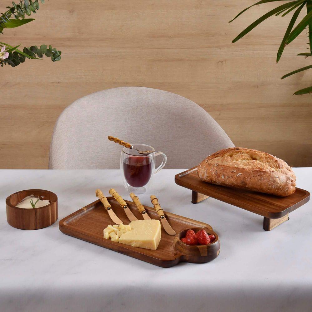 4 Espátulas para Patê Bamboo Natural Kenya - 9