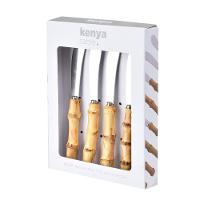 4 Espátulas para Patê Bamboo Natural Kenya - 3