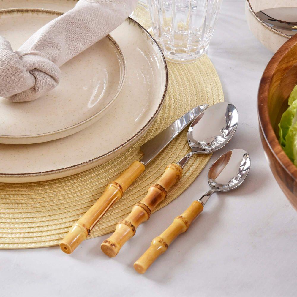 Faqueiro Bamboo com 30 Peças Kenya - 4