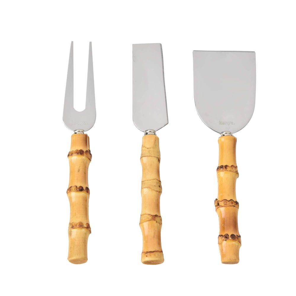 Kit 3 Peças para Queijo Bamboo Natural Kenya - 1