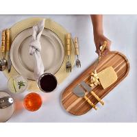 Kit 3 Peças para Queijo Bamboo Natural Kenya - 6