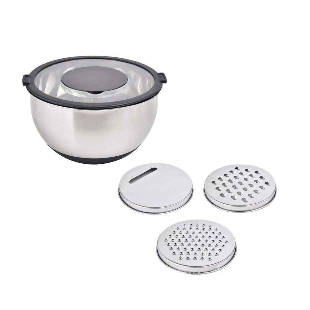 Kit 5 Peças Bowl e Ralador em Aço Inox Kenya - 2