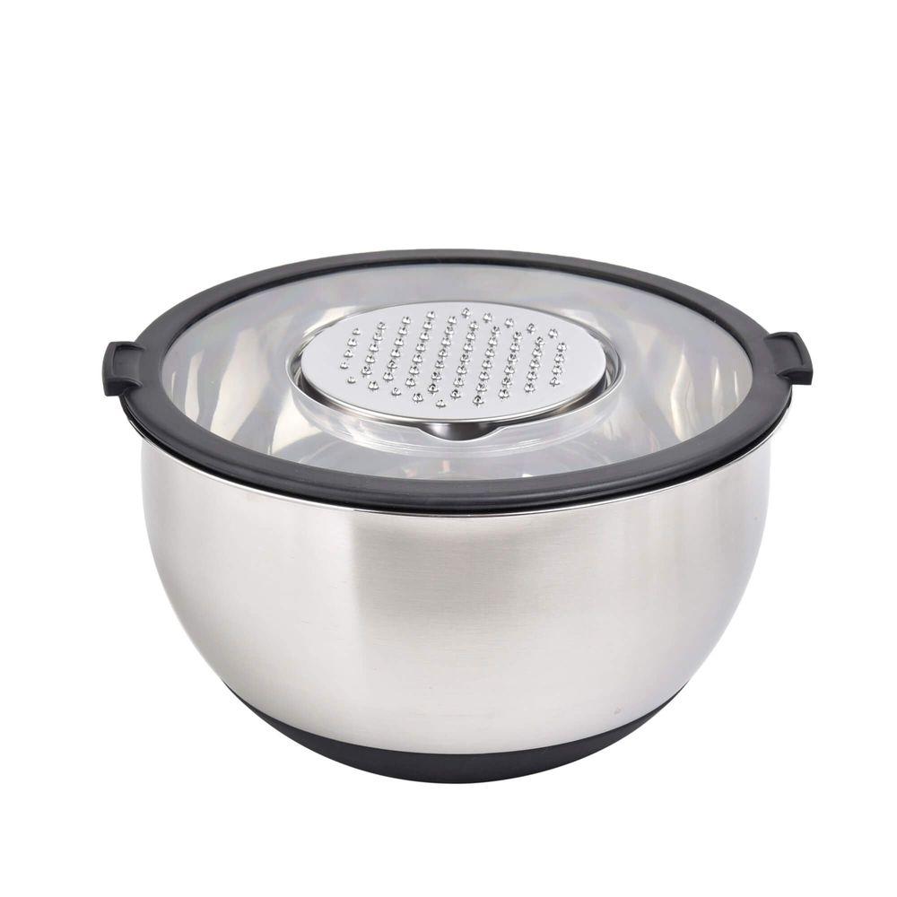 Kit 5 Peças Bowl e Ralador em Aço Inox Kenya - 3