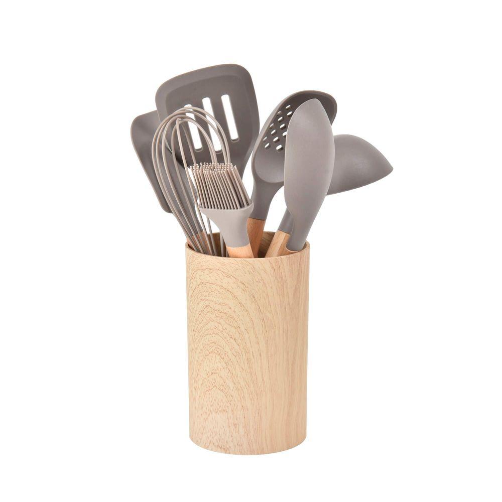 6 Utensílios em Silicone Kenya Cinza - 2