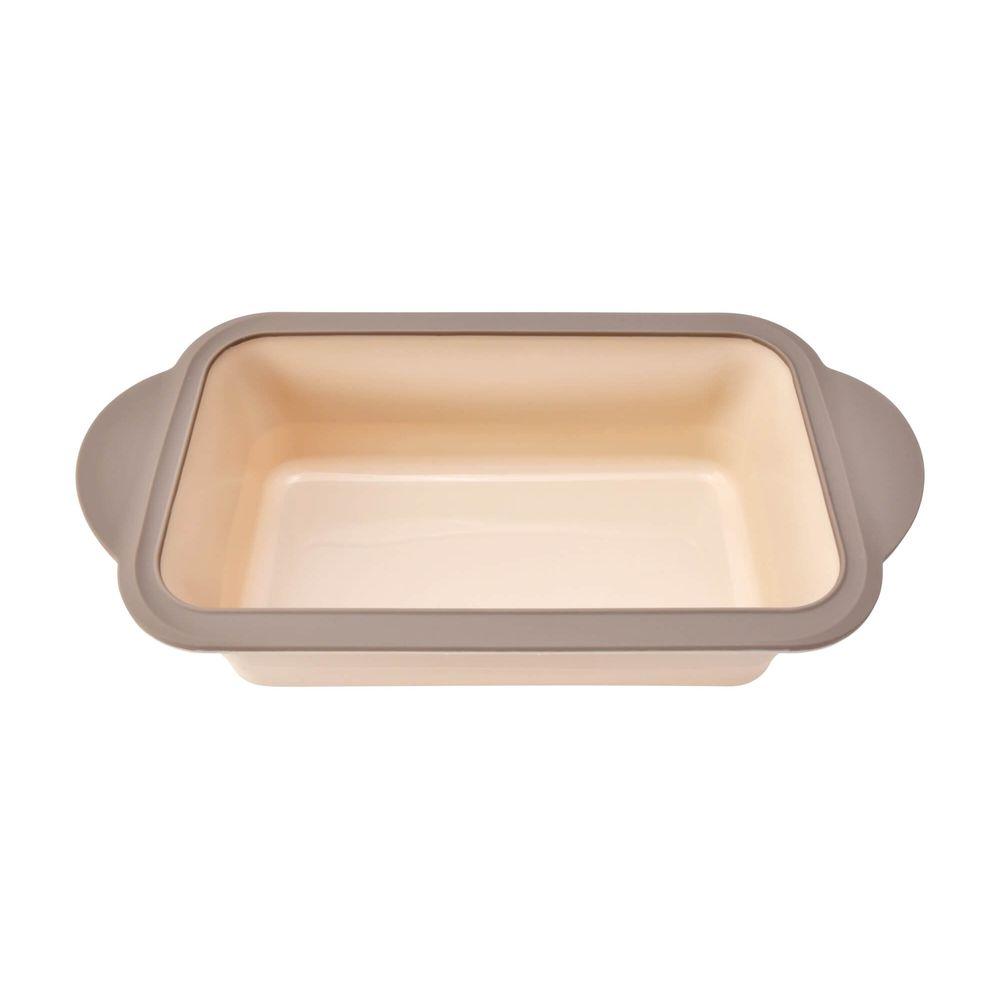 Forma Retangular de Silicone 8x14x27cm Kenya Bege - 1